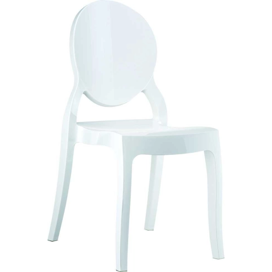 Chaise de Réception Médaillon ELIZABETH en Polycarbonate Makrolon