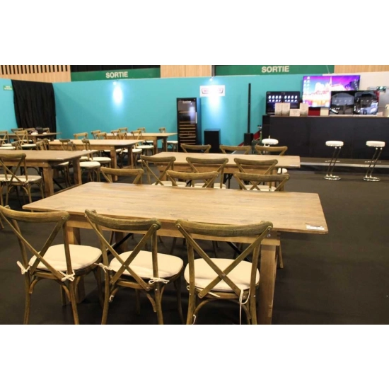 Table en Bois rustique - 213 x 102 cm