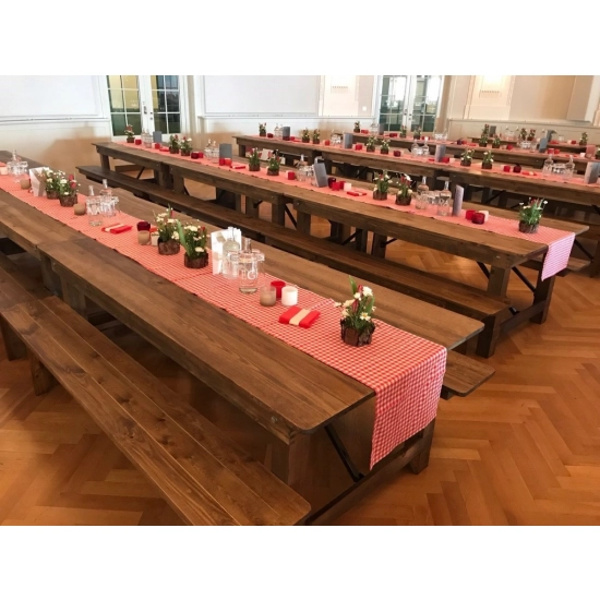 Table en Bois rustique - 213 x 102 cm