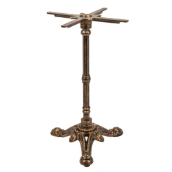 Pied de table bistrot en fonte décor Belle Époque - Vintage – H72 cm