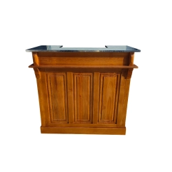 Bar en Bois HERITAGE avec Plateau en Zinc