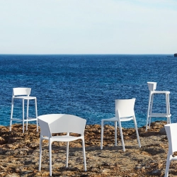 Chaise de bar Africa - Gamme Vondom