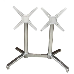 Pied de table Bistrot double en aluminium