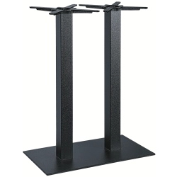 Pieds double fonte – Base rectangulaire 75x40 cm