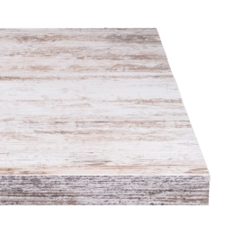 Table intérieur - Pied fonte base carrée avec plateau finition vintage (Pack)