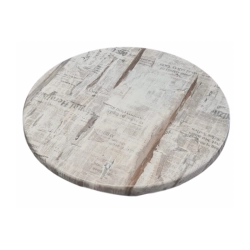 Plateau Stratifié avec Chant moulé - Diamètre 60 cm - Uni ou décor