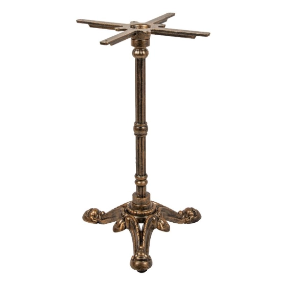 Pied de table bistrot en fonte décor Belle Époque - Vintage – H72 cm