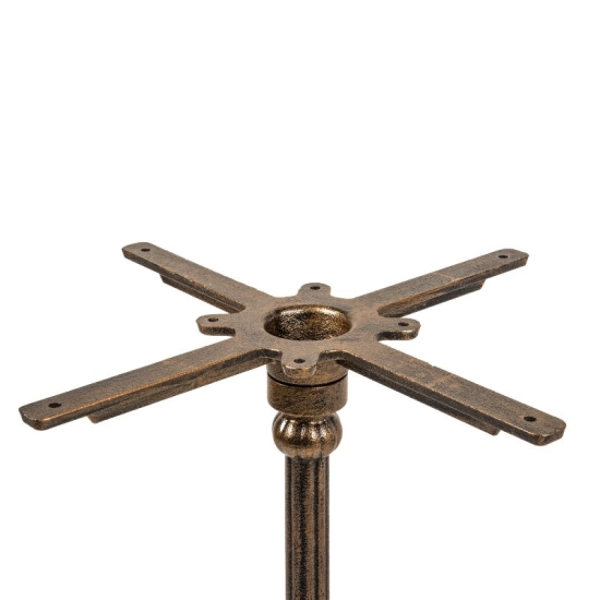 Pied de table bistrot en fonte décor Belle Époque - Vintage – H72 cm