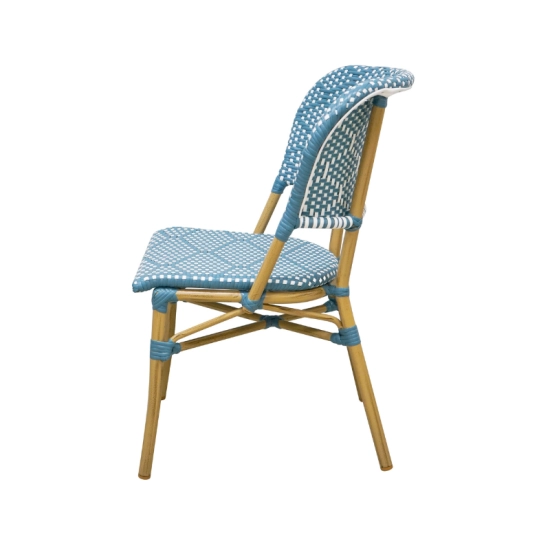 Chaise BEAUBOURG – Aluminium et Effet Rotin