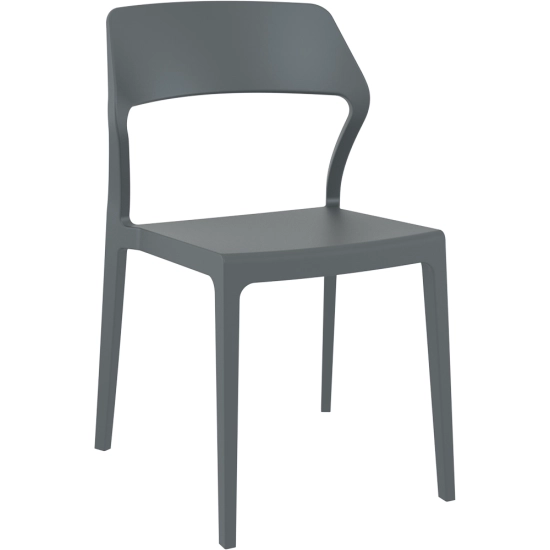 Chaise empilable modèle SNOW en polypropylène 