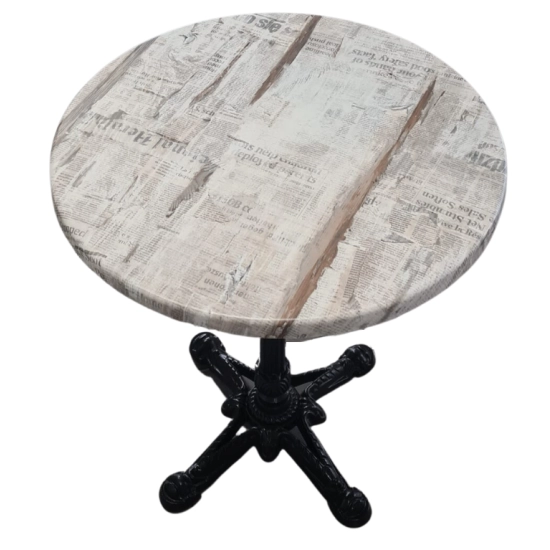 Plateau Stratifié avec Chant moulé - Diamètre 60 cm - Uni ou décor