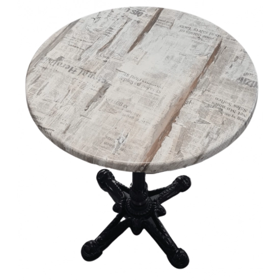Plateau Stratifié avec Chant moulé - Diamètre 60 cm - Uni ou décor