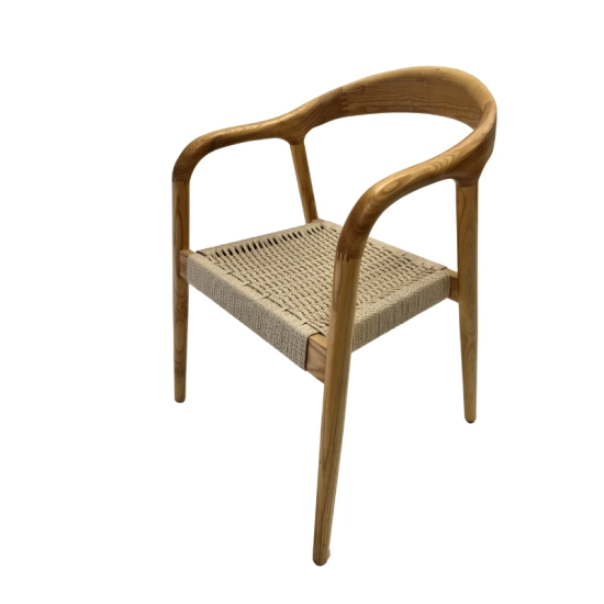 Fauteuil OSLO – Bois & cordage tressé