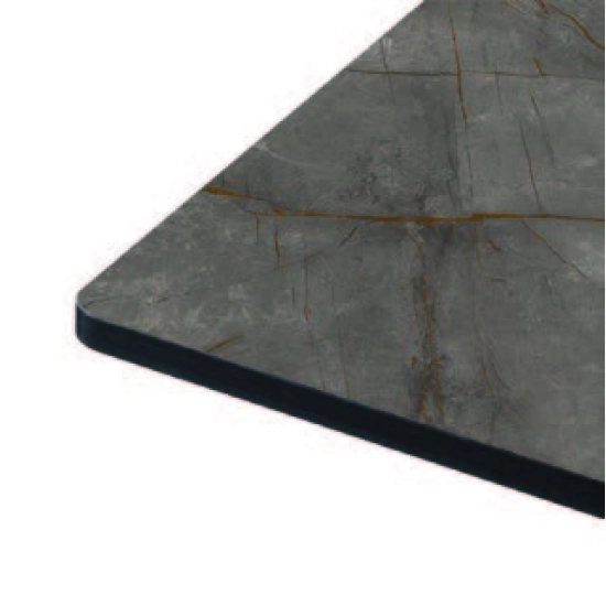 Plateau Table Bistrot Carré 70x70 cm Compact 10 mm Extérieur 