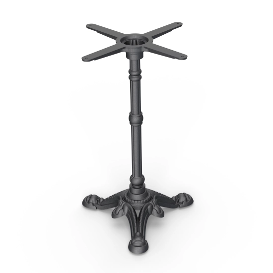 Pied de table bistrot en fonte décor Belle Époque - Vintage – H72 cm