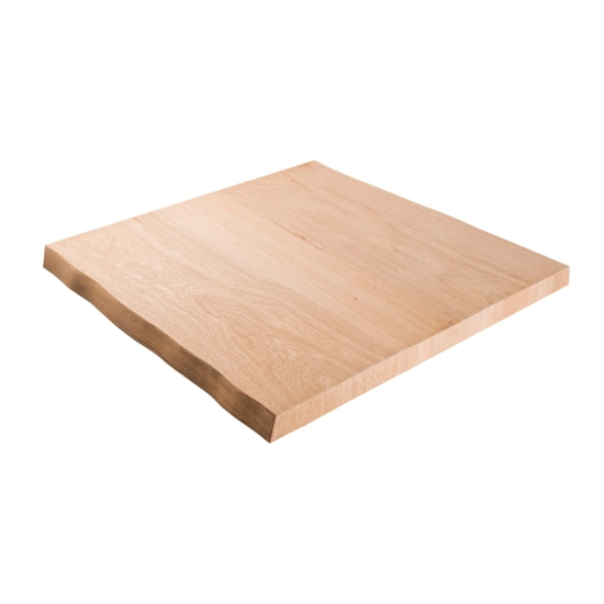 Plateau de Table en Chêne Massif 70x70 cm - épaisseur 45mm