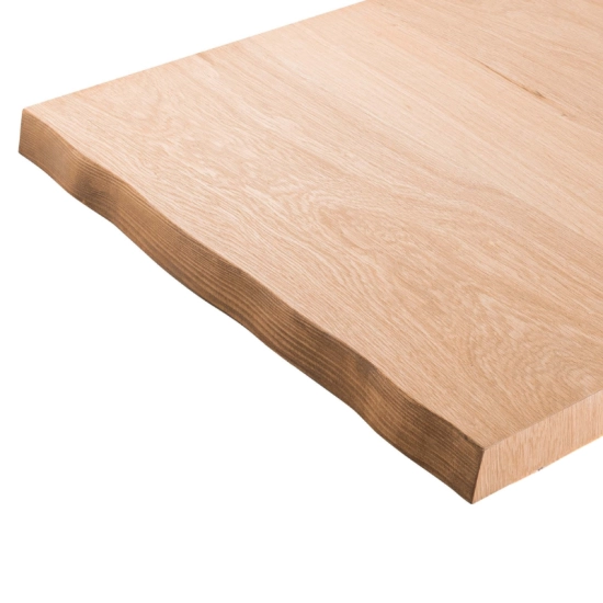 Plateau de Table en Chêne Massif 70x70 cm - épaisseur 45mm