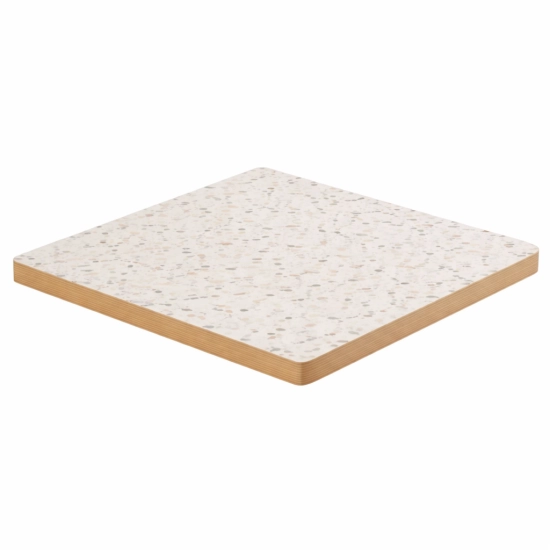 Plateau de Table en Bois Mélaminé Décor Terrazzo