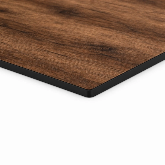 Plateau Table Bistrot Carré 70x70 cm Compact 10 mm Extérieur 