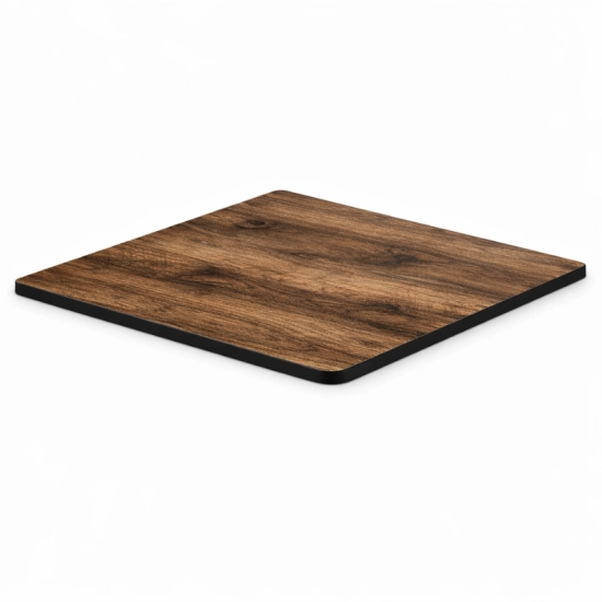 Plateau Table Bistrot Carré 70x70 cm Compact 10 mm Extérieur 