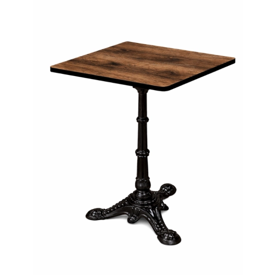 Plateau Table Bistrot Carré 70x70 cm Compact 10 mm Extérieur 