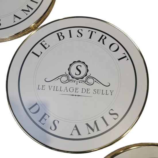 Plateau stratifié moulé - personnalisé - différents formats