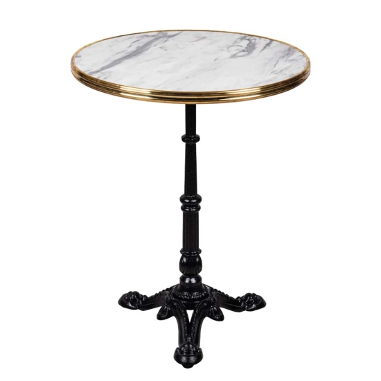 Plateau PREMIUM  Stratifié - Diamètre 60 cm - Cerlage Laiton