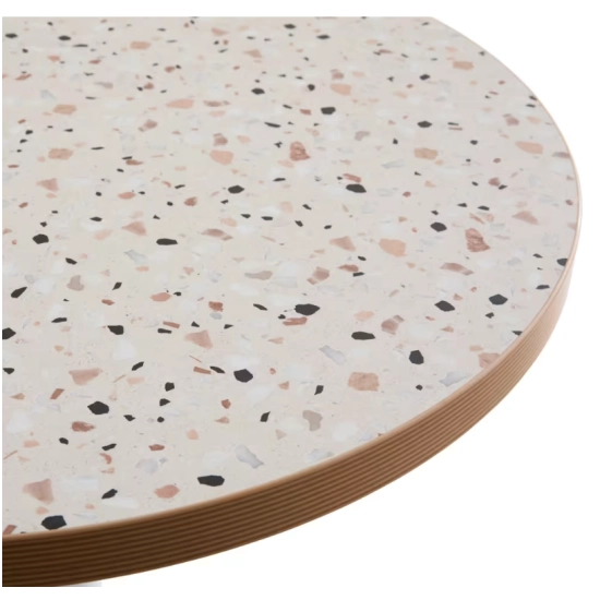 Plateau de Table en Bois Mélaminé Décor Terrazzo