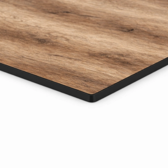 Plateau Table Bistrot Carré 70x70 cm Compact 10 mm Extérieur 