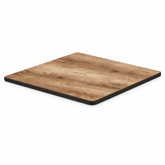 Plateau Table Bistrot Carré 70x70 cm Compact 10 mm Extérieur 