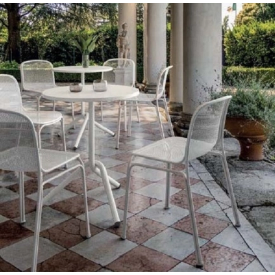 Table BARI Pliante Métallique - Diamètre 60 cm - Gamme Colos