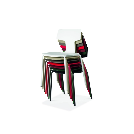 Chaise en polypropylène  et base en métal - Modèle SPLIT 1 - Gamme Colos