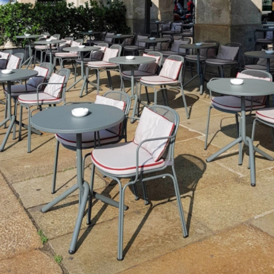 Table métallique Bari - 60x60 cm - Gamme Colos