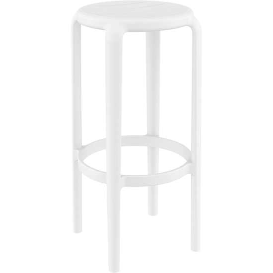 Tabouret de bar Tom - en polypropylène