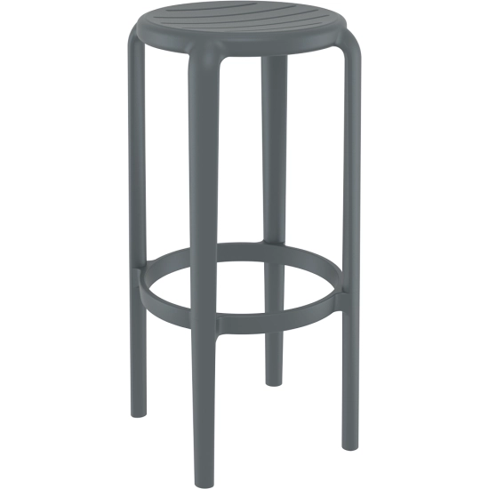 Tabouret de bar Tom - en polypropylène