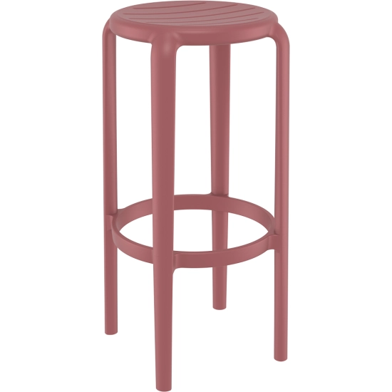 Tabouret de bar Tom - en polypropylène