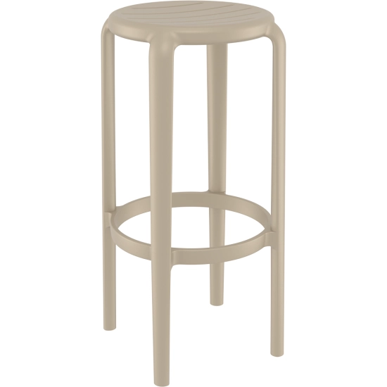 Tabouret de bar Tom - en polypropylène