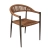 Fauteuil Roppy Anthracite/ Marron